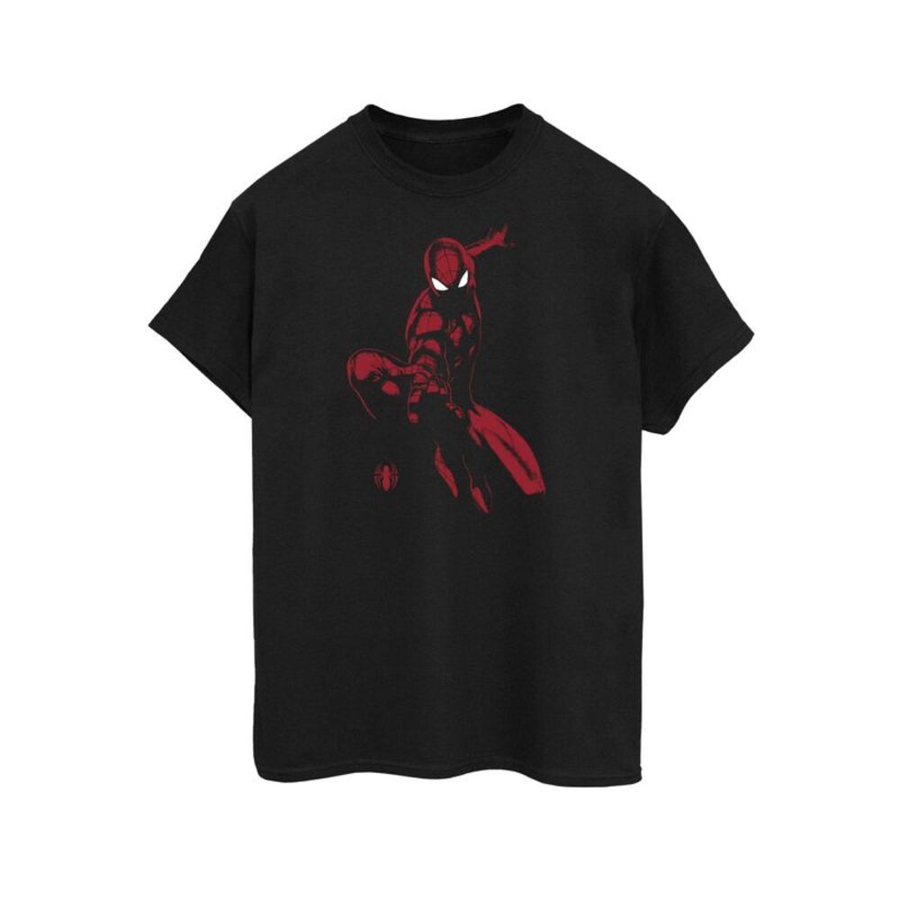 Spider-Man Mens Shadow Cotton T-Shirt / Black